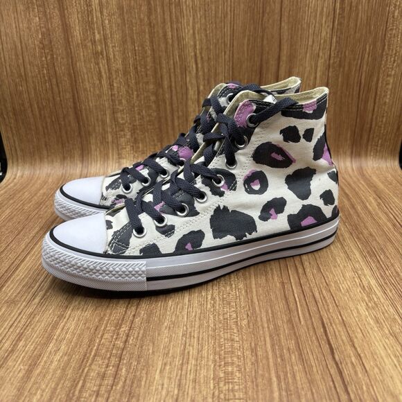 Converse Chuck Taylor All Star Lift High Sneaker Women's 9 Leopard Cheetah Print - Picture 2 of 9